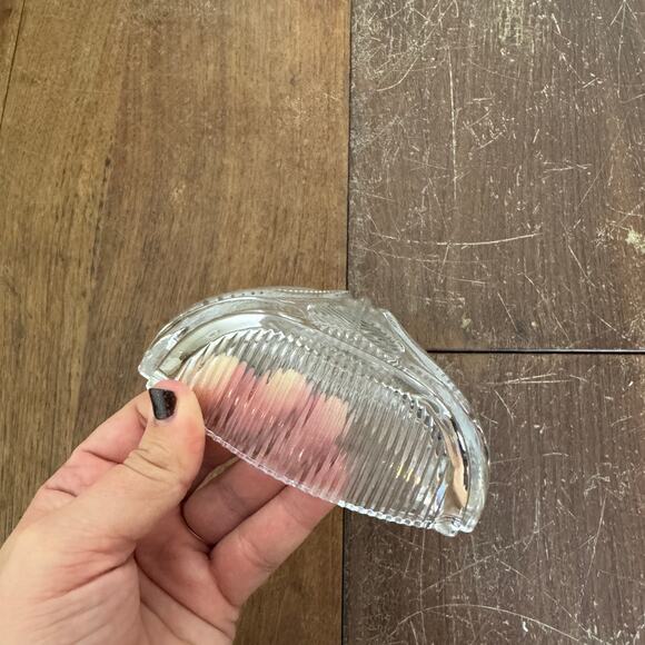 Depression era Anchor Hocking art deco Ribbed Nappy Dish bowl Chipped‎ - Picture 4 of 8